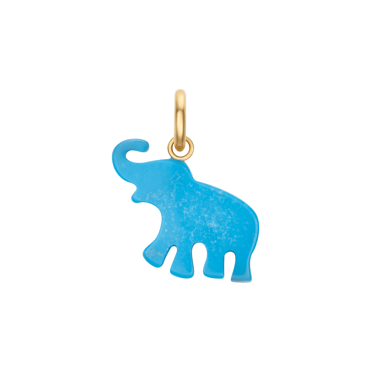 Turquoise Elephant Charm