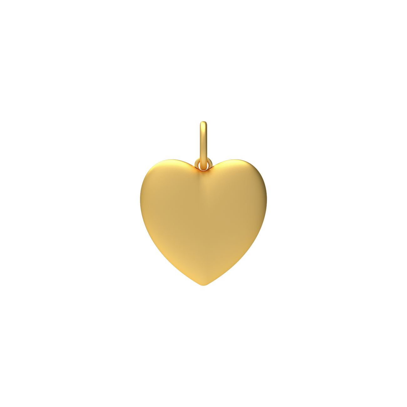 Gold Puffy Heart