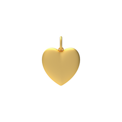 Gold Puffy Heart