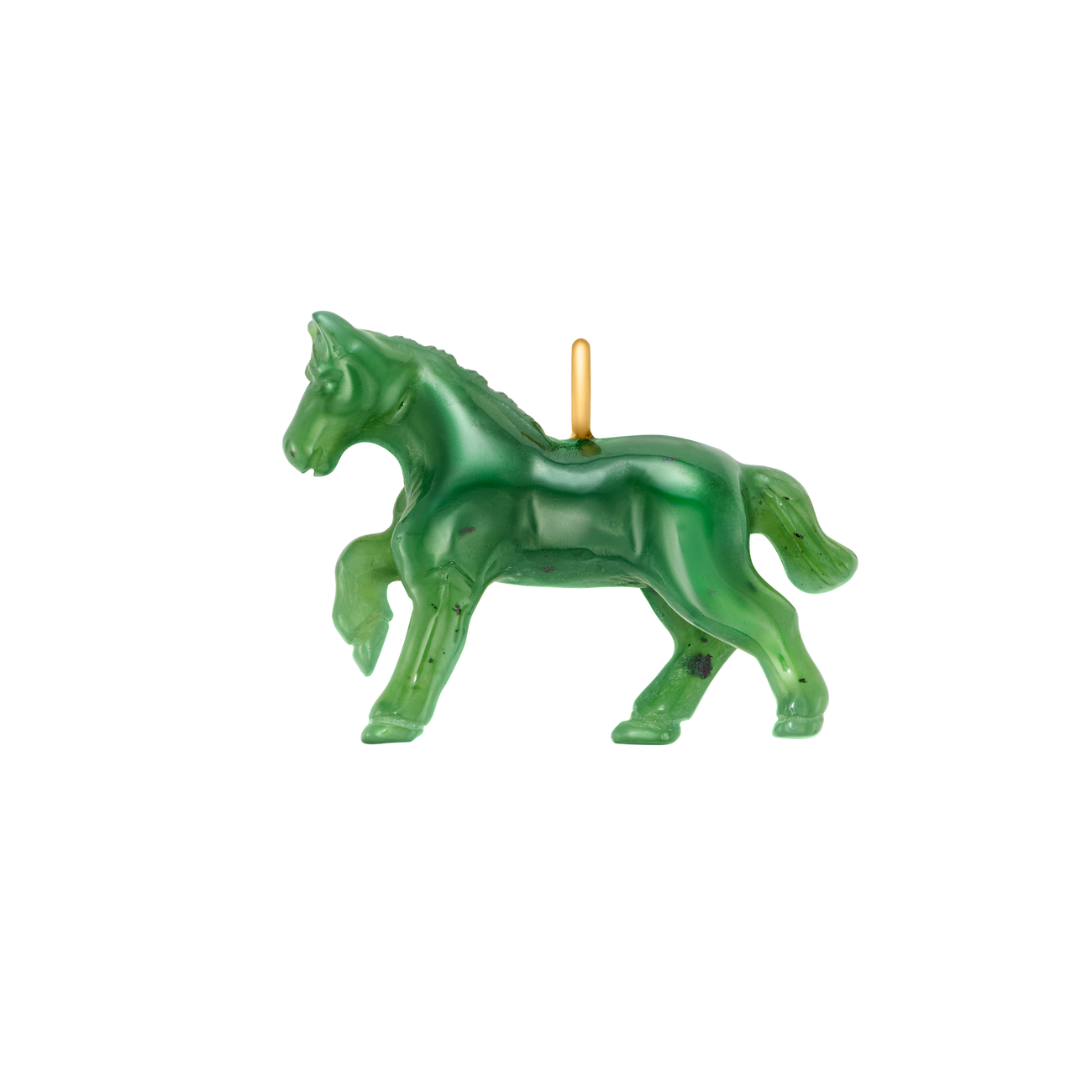 Jade Dimensional Horse Charm