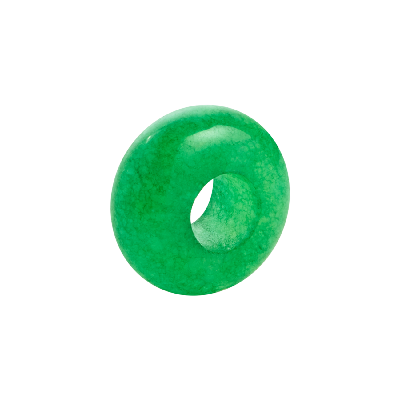 green stone bead