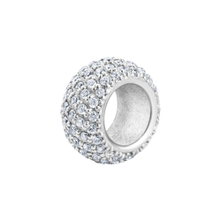 diamond white gold rondel