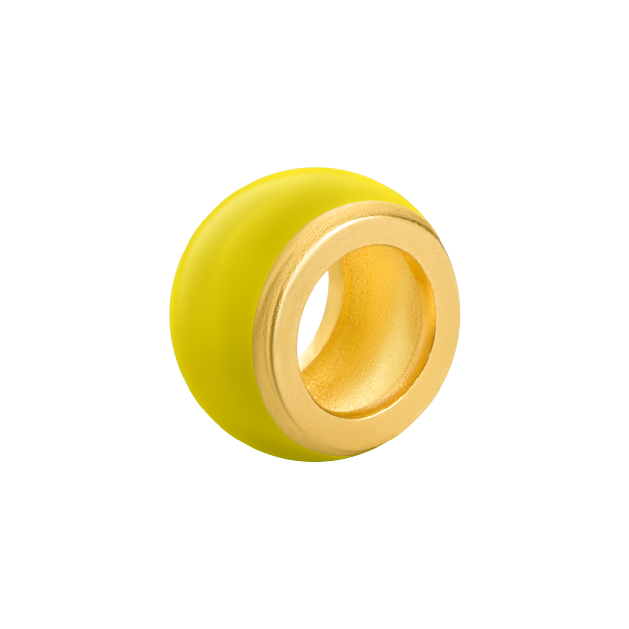 yellow enamel and gold rondel