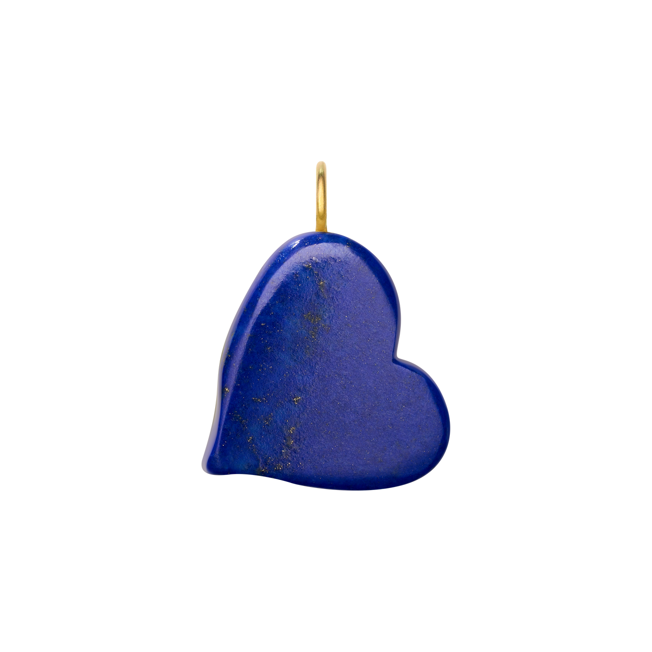 blue heart stone charm