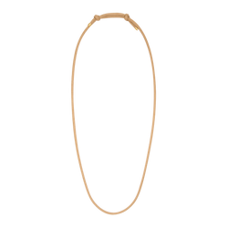 tan string necklace
