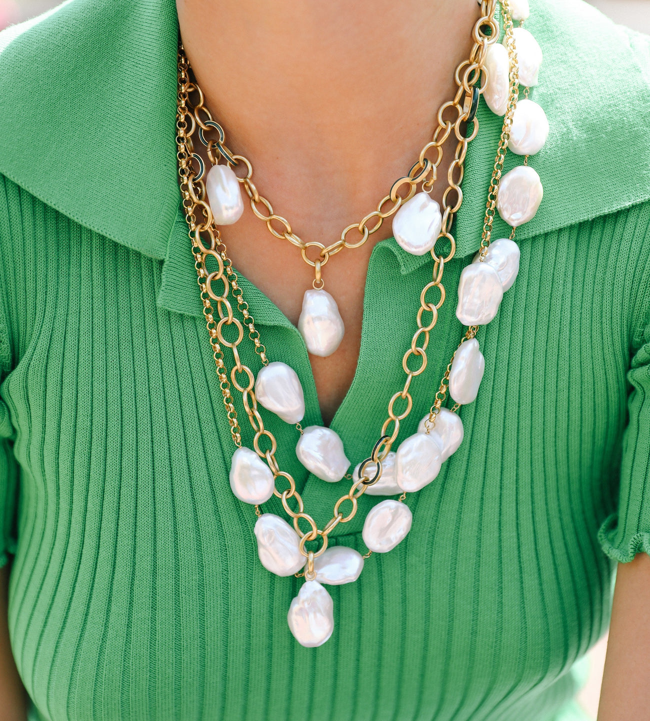 pearl wrap necklace