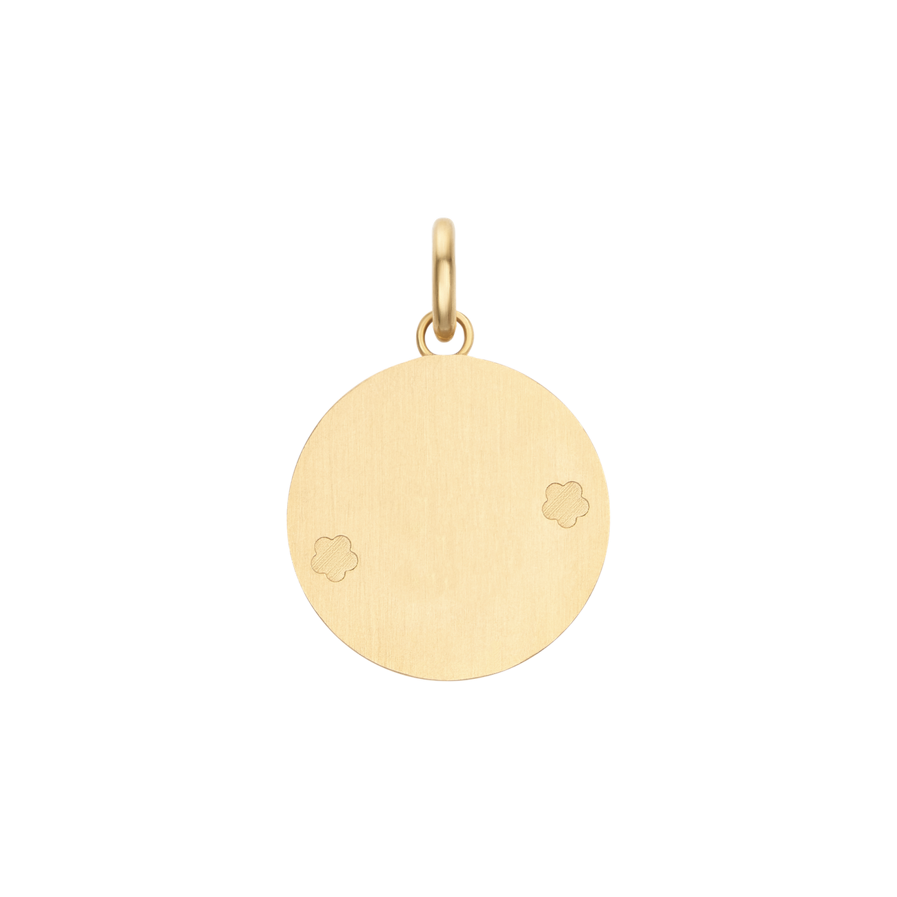 Flora Embossed Disc Charm